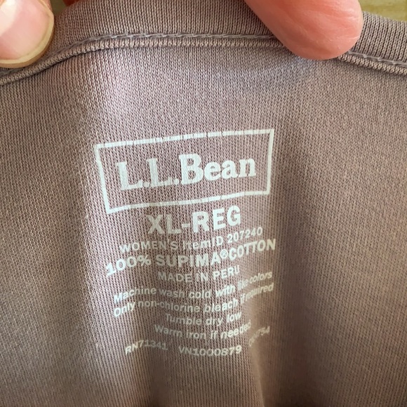 L.L. Bean women’s supina cotton base layer shirt, size XL - Picture 2 of 6